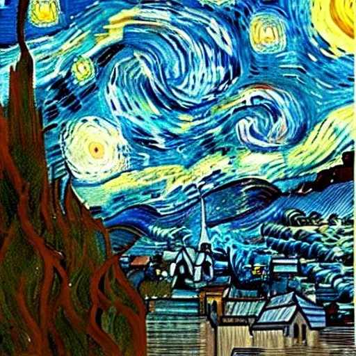 Prompt: The most beautiful painting van Gogh never shared