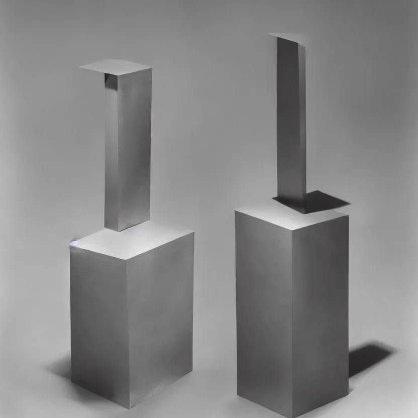 Image similar to an impossible quantum readymade object named LHOOQ by Marcel Duchamp on a pedestal, packshot, by Irving Penn and Man Ray, 4k