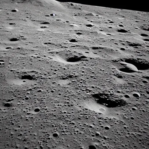 Image similar to view from the surface of the moon