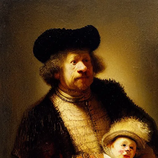 Prompt: a new painting by rembrandt