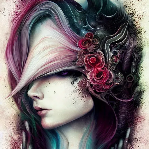 Image similar to just art for dark metal music, no words, no letters, only art by anna dittmann
