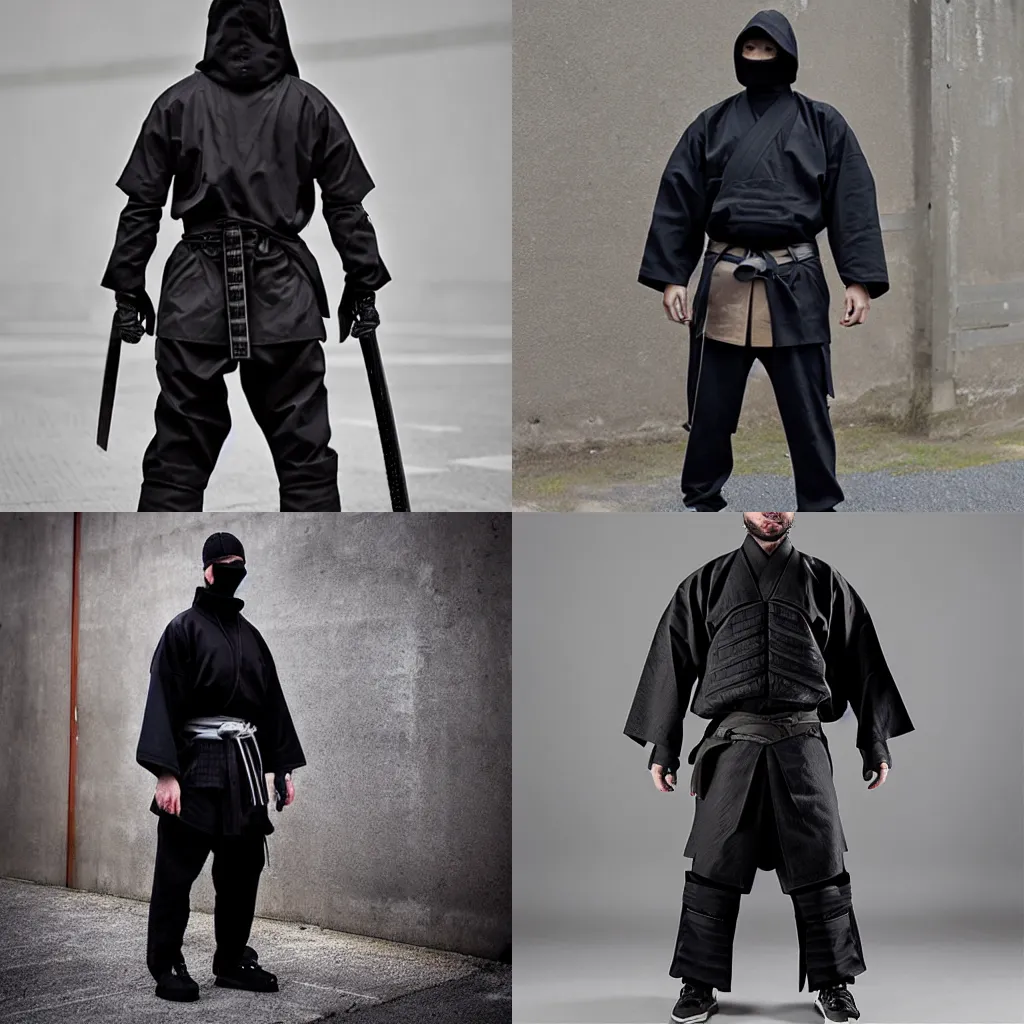Prompt: techwear samurai