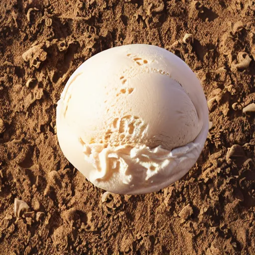 Image similar to earth made of ice cream melting under the heat