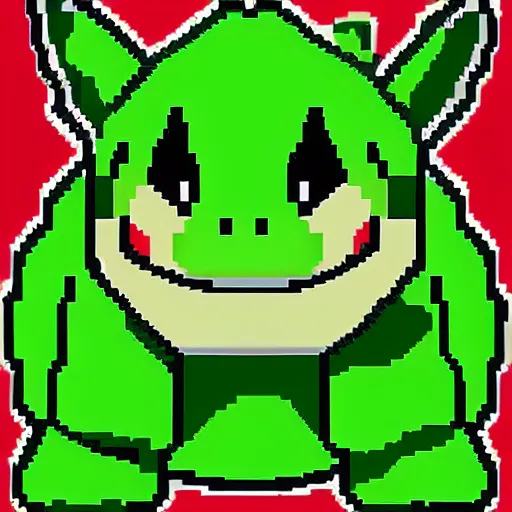 Image similar to bulbasaur, pokémon gen 1 sprite