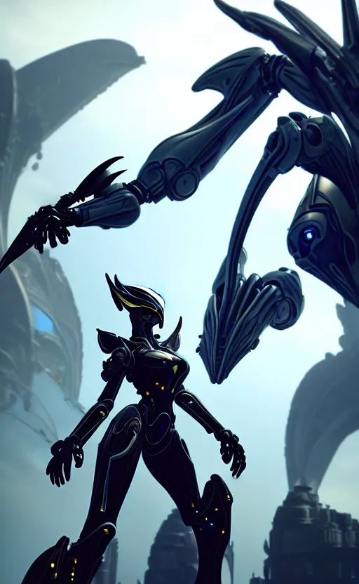 Prompt: extremely detailed upward cinematic shot of a giant 1000 meter tall beautiful stunning hot saryn female warframe, with an anthropomorphic robot mecha female dragon head, OLED visor for eyes, metal ears, silver sharp streamlined armor, sharp robot dragon paws, sharp claws, walking on top of a tiny city, towering high up over your view, legs taking your pov, camera looking up between her legs, thick smooth warframe legs looming over towers, stepping on towers, stepping on the city, crushing buildings beneath her detailed sharp feet, camera looking up at her from the ground, fog rolling in, massive scale, epic proportions, ground view, upward shot, epic shot, low shot, leg shot, dragon art, micro art, macro art, giantess art, macro, furry, giantess, goddess art, warframe fanart, furry art, furaffinity, digital art, high quality 3D realistic, DeviantArt, artstation, Eka's Portal, HD, depth of field