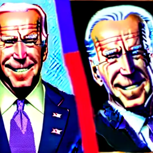 Image similar to Joe Biden in JoJo's Bizarre Adventure