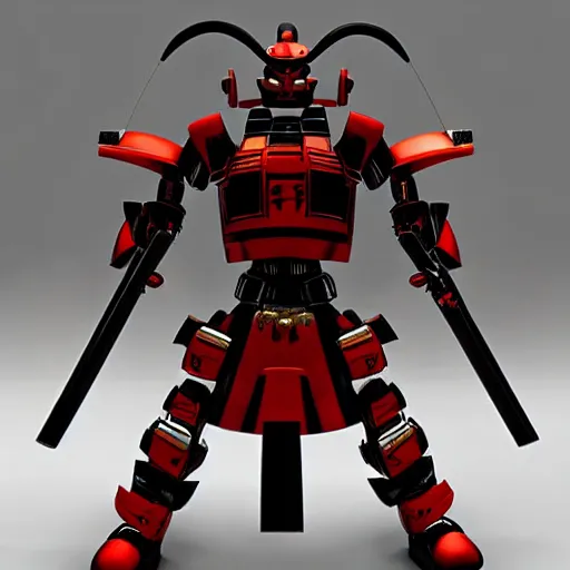 Image similar to samurai robot with a katana, epic, cinematic, award winning