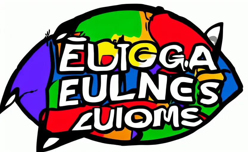 Prompt: a logo of educa games, colorfull logo, comic style