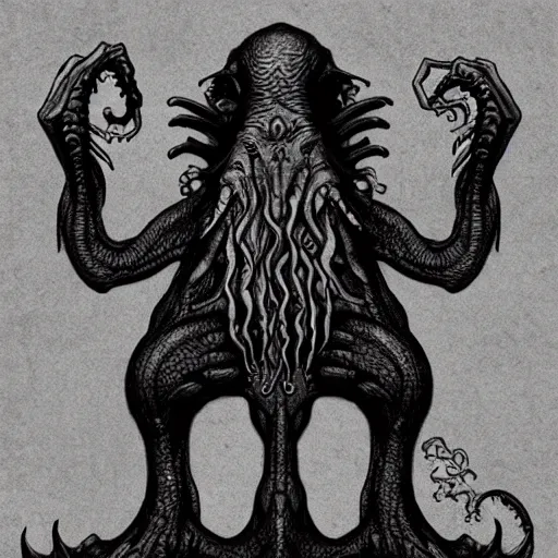 Image similar to monster lovecraft