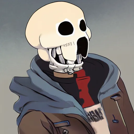 AI Art: Sans Undertale by @user-1648469641447927099