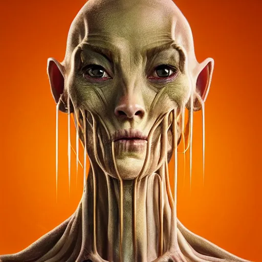 Image similar to Perfectly-centered portrait-photograph of a living fork-creature , lifelike, super highly detailed, professional digital painting, artstation, concept art, smooth, sharp focus, extreme illustration, Unreal Engine 5, Photorealism, HD quality, 8k resolution, cinema 4d, 3D, beautiful, cinematic, art by artgerm and greg rutkowski and alphonse mucha and loish and WLOP