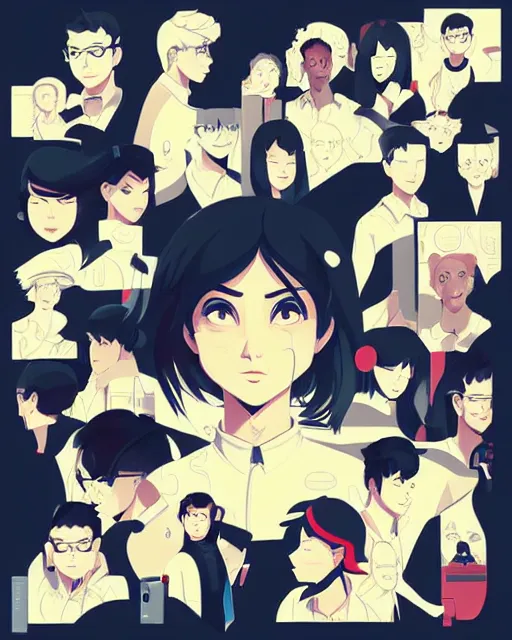 Image similar to education icon clean cel shaded vector art. minimalist illustration art by lois van baarle, artgerm, helen huang by makoto shinkai and ilya kuvshinov, rossdraws