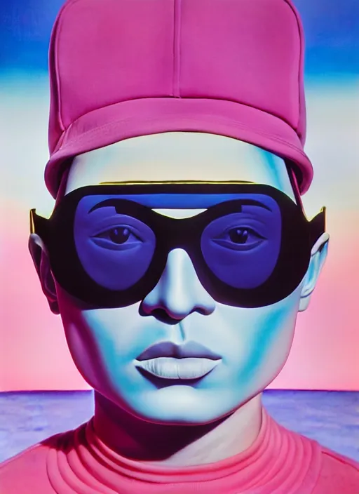 Image similar to balenciaga shades ad by shusei nagaoka, kaws, david rudnick, airbrush on canvas, pastell colours, cell shaded, 8 k