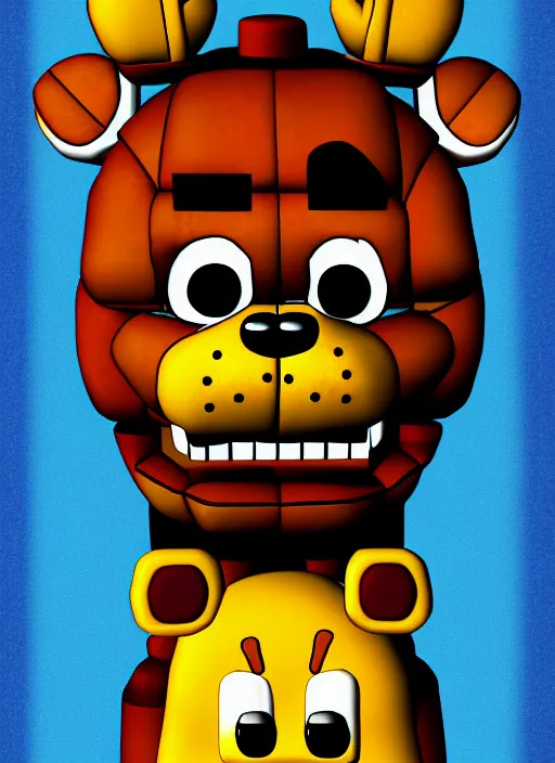 Image similar to portrait of freddy fazbear from five nights at freddy's