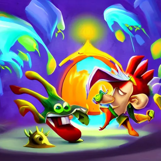 rayman legends style painting | Stable Diffusion | OpenArt