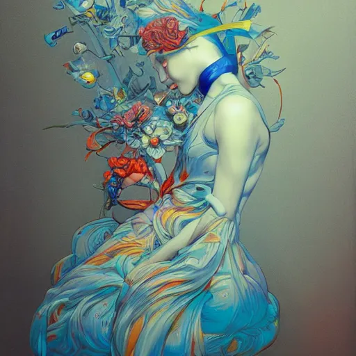 Image similar to blow my mind by james jean