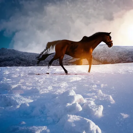 Prompt: lava man on a snowy biome slowly melting snows, golden hours, heat wave, 4 k photoshop, photorealistic, 1 0 0 m, sharp focus, bokeh, movie shot, cinematic perspective, studio shot