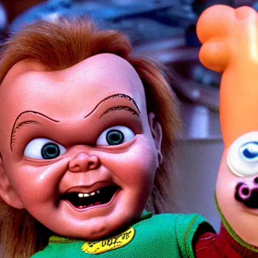 Prompt: Chucky in Toy Story