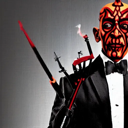 Image similar to gus fring as darth maul