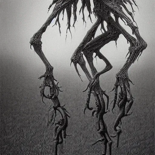 Image similar to a hyperrealistic brightly colored painting of a psychedelic alien nightmare, by john kenn mortensen and zdzislaw beksinski, highly detailed, vivid color,