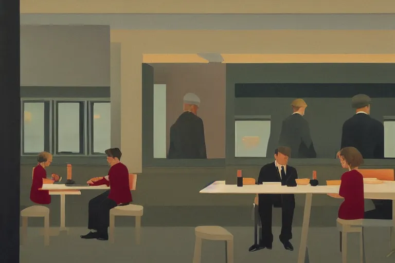 Image similar to diner near the route artwork by tim eitel