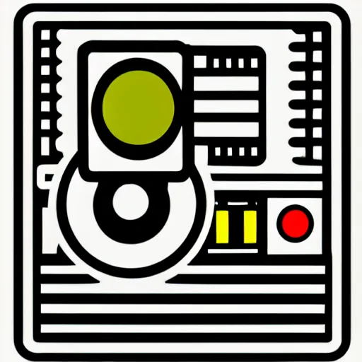 Image similar to a illustration of a icon in the shape of video recorder