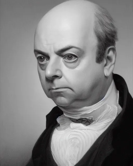 Image similar to upper body portrait of paul giamatti! as united states president john quincy adams, 1 8 2 7, paul giamatti, official portrait, oil on canvas by anton otto fischer, trending on artstation