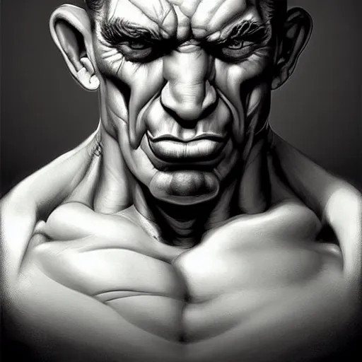 Image similar to a masterpiece of popeye with huge biceps. very detailed eyes. intricate, elegant, highly detailed. trending on artstation, digital art, by stanley artgerm lau, wlop, rossdraws, james jean, andrei riabovitchev, marc simonetti, yoshitaka amano