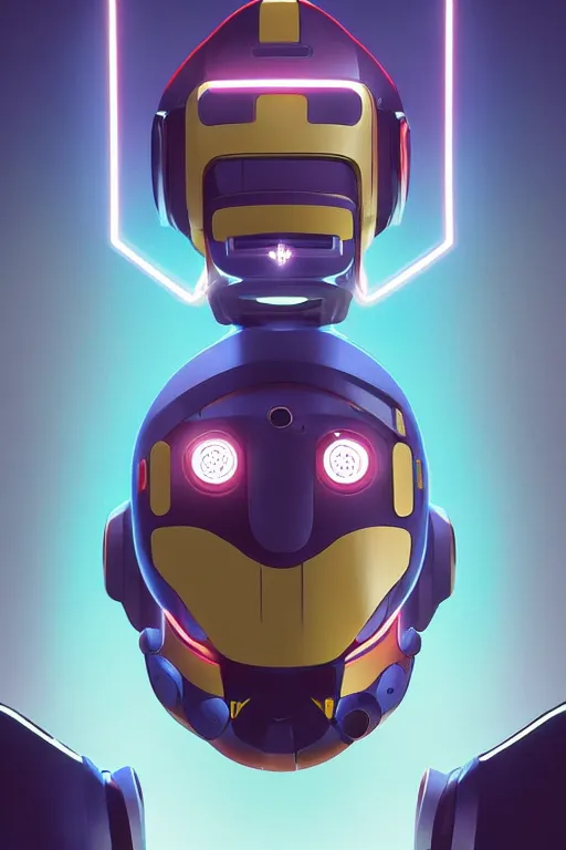 Image similar to metabots medabots medarotto medarot robot minimalist comics helmet mask neon cybereye, behance hd by jesper ejsing, by rhads, makoto shinkai and lois van baarle, ilya kuvshinov, rossdraws global illumination ray tracing hdr radiating a glowing aura