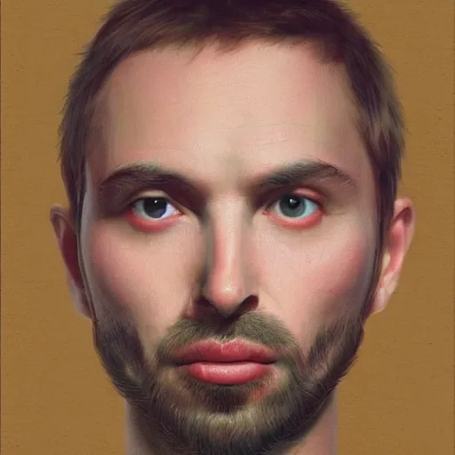 Prompt: portrait thom york perfect face in carbonara, more details, super realistic, high quality, more spaghetti,