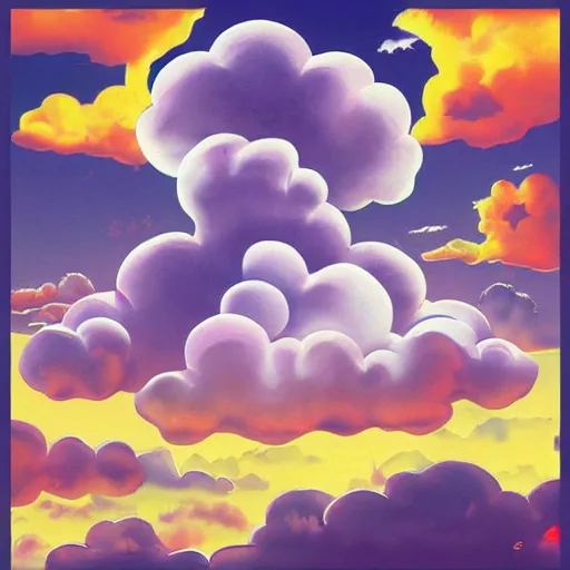 Image similar to cloud album art, poster art, cover art