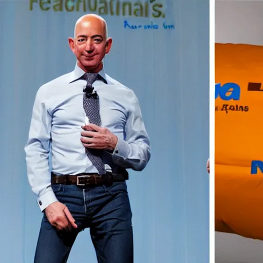 Image similar to jeff bezos wearing diapers