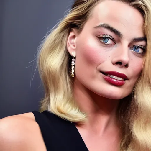 Prompt: margot robbie but she's ugly