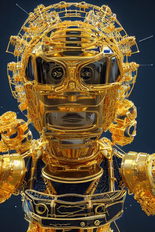 Image similar to a portrait of a graduating extremely detailed beautiful robot lots of complex gold wires and connections and wearing a highly detailed black graduation hat, realism. concept art. unreal engine 5, f / 1. 8, v - ray, ultra hd, 8 k, graduation photo, atmospheric beautiful background and beautiful lighting