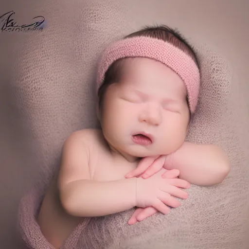 Image similar to beautiful photography of a old man as newborn, pastel colors, hyper realistic, 8 0 mm, studio lighting