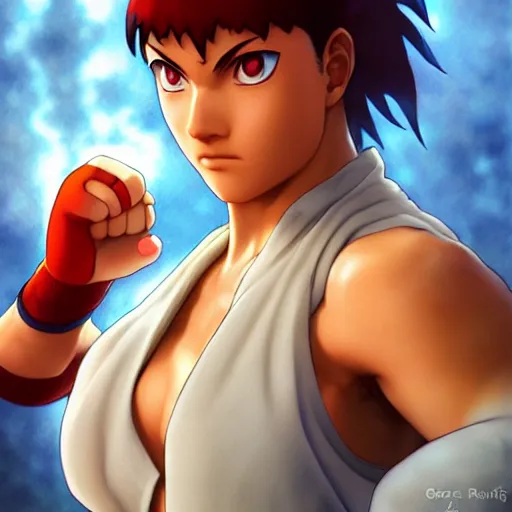 Image similar to hinata hyuuga as a street fighter character, cg animation, fully clothed, capcom, realistic, character select portrait, by artgerm, greg rutkowski, alphonse mucha, 3 d