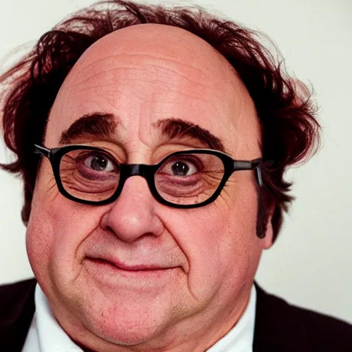 Prompt: strawbarry with danny devito face