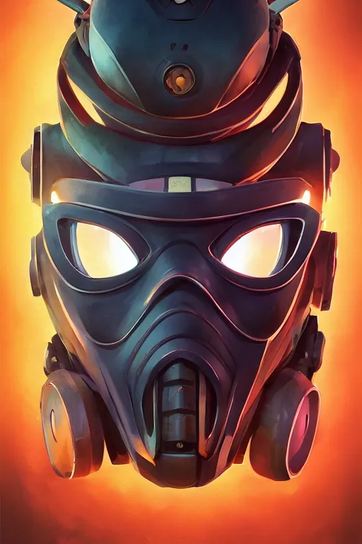 Image similar to epic mask helmet robot ninja portrait stylized as fornite style game design fanart by concept artist gervasio canda, behance hd by jesper ejsing, by rhads, makoto shinkai and lois van baarle, ilya kuvshinov, rossdraws global illumination radiating a glowing aura global illumination ray tracing hdr render in unreal engine 5