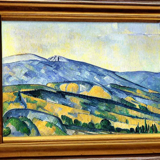 Image similar to mont ventoux, by cezanne