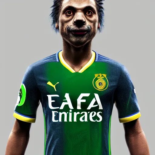 Image similar to portrait of pepe style of fifa player character, concept art, trending on artstation, highly detailed, intricate, sharp focus, digital art, 8 k
