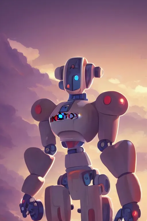 Image similar to metabots medabots medarotto medarot robot minimalist comics, behance hd by jesper ejsing, by rhads, makoto shinkai and lois van baarle, ilya kuvshinov, rossdraws global illumination ray tracing hdr radiating a glowing aura