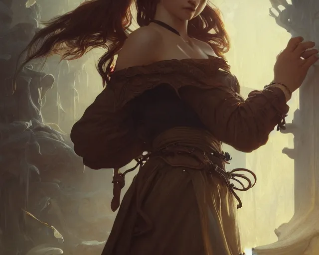 Image similar to photography of albrecht anker, deep focus, d & d, fantasy, intricate, elegant, highly detailed, digital painting, artstation, concept art, matte, sharp focus, illustration, hearthstone, art by artgerm and greg rutkowski and alphonse mucha