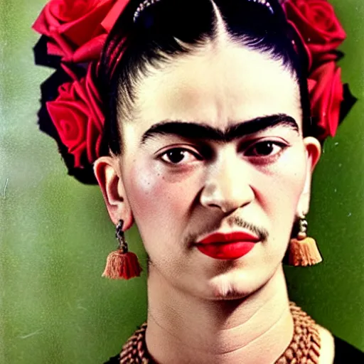 Image similar to pretty Frida Kahlo