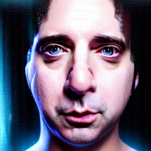 Image similar to kevin mitnick in a maids dress, radiant skin, huge anime eyes, rtx on, perfect face, directed gaze, canon, vfx, symmetric balance, polarizing filter, photolab, lightroom, 4 k, dolby vision, photography award