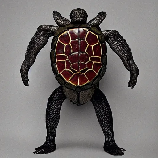 Image similar to turtle as a dark souls boss by louise bourgeois