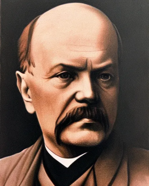 Image similar to vladimir illich lenin, leader of the world proletariat, socialist realism, art art, good quality