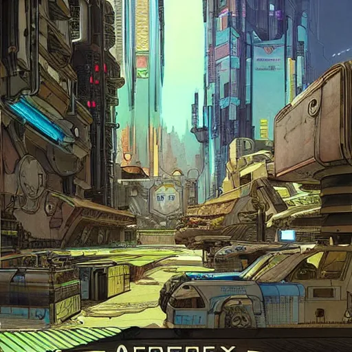 Prompt: apex legends cyberpunk dojo. concept art by james gurney and mœbius. gorgeous face.