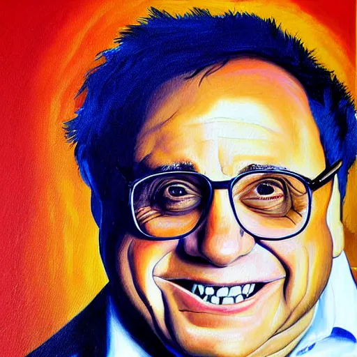 Prompt: Danny Devito painting by Anthony-Voncellinio
