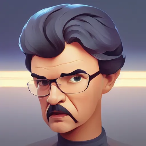 Image similar to face icon stylized minimalist george lucas, loftis, cory behance hd by jesper ejsing, by rhads, makoto shinkai and lois van baarle, ilya kuvshinov, rossdraws global illumination