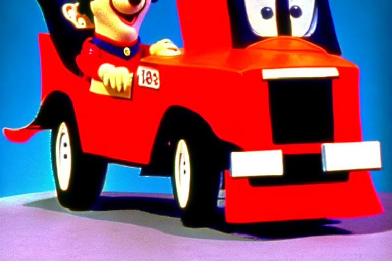 Prompt: Postman Pat 1980s show